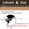 Lutcaut German Style Leather Motorcycle Half Helmet for Adults Men