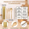 Bamboo Travel Cutlery Set with Storage Tube