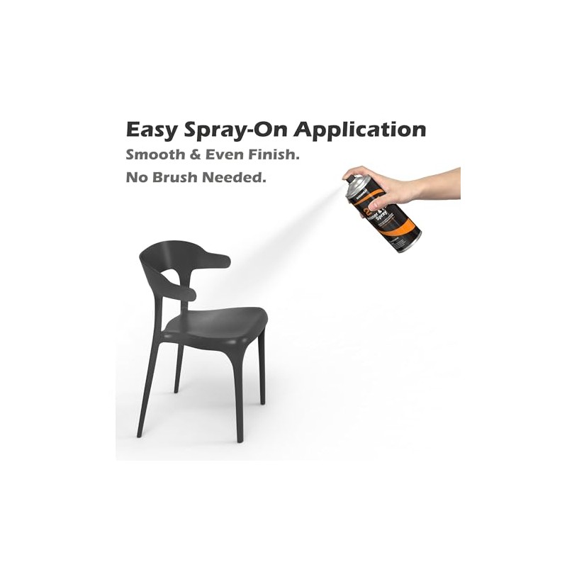 NADAMOO Paint and Primer in One Spray, Matte Black Finish