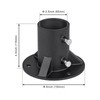 Insaga Chain Link Fence Post Floor Flange 2 1/2", Heavy