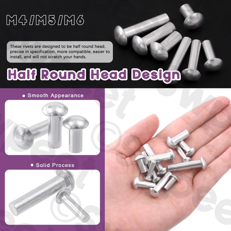 Swpeet 300 Pack M4 M5 M6 × 10mm 14mm 20mm