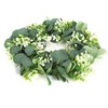 Home Hanging Artificial Plants Wreath Green Leaf Wreath Decoration for