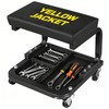 YELLOW JACKET Mechanic Rolling Stool 250 Lbs Capacity, Garage Stool