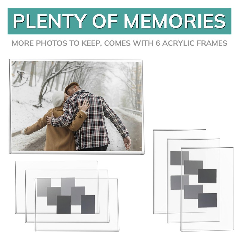 pbf 3-Pack 5x7 & 3-Pack 7x5 Magnetic Picture Frames for