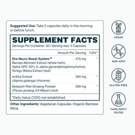 Ora Organic Cognitive Support Supplement