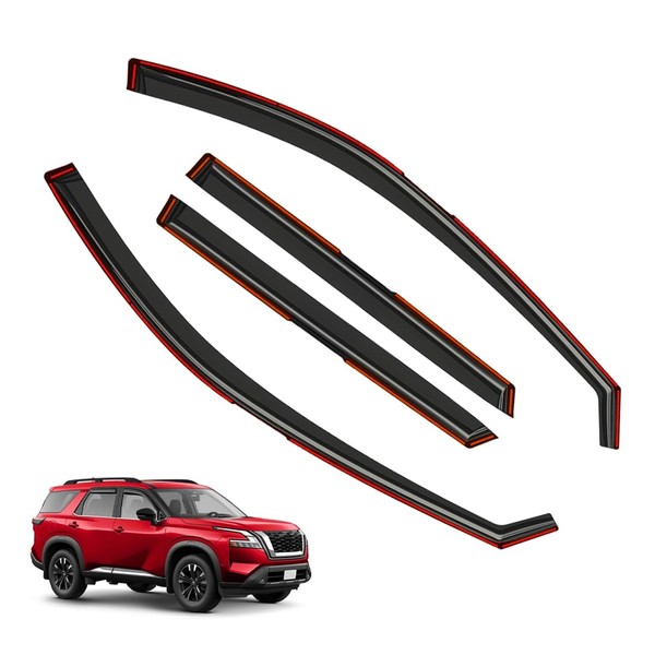 in-Channel Window Visors Rain Guards FIT Nissan Pathfinder Side (2022-2025)