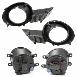 PIT66 2X Front Bumper Fog Lights W/Switch + H11 Bulb Fit For 2008-10 Toyota Highlander