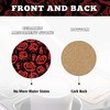 Red Rose Flower Steering Wheel Cover for Women Men, Anti-Slip