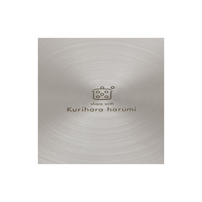 Harumi Kurihara IH Compatible Aluminum Clad Snow Flat Pot 7.1