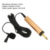 3.5mm Wired Lavalier Microphone 16.4ft Cable Portable Omnidirectional Condenser Clip