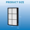 Alvamoyle Breeze Tabletop Filter Replacement, Compatible with PureZone Breeze Tabletop