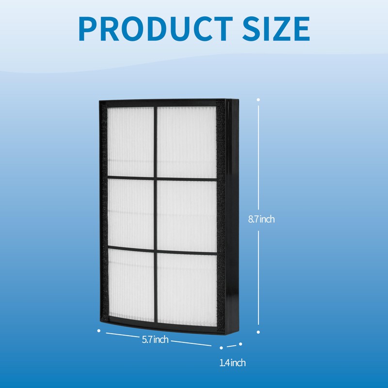 Alvamoyle Breeze Tabletop Filter Replacement, Compatible with PureZone Breeze Tabletop