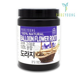 Pure Young 퓨어영 국산 도라지가루 300g 도라지분말 도라지모음 Pure Young Domestic Bellflower Powder 300g Bellflower Powder Collection