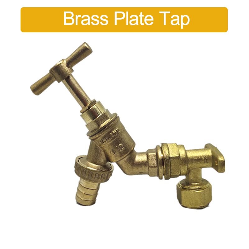 SEIWEI Outdoor Tap 1/2" Standard Garden Hose Connector with Wall