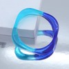 GIGB PBDK Chunky Transparent Colorful Acrylic Bracelet,Wide Thick Square Round
