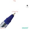 HAUSER Eon 10 x 0.7mm BLUE Smooth Ballpoint Pens Triangular