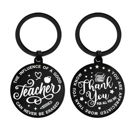ENGZHI Teacher Gifts for Men Women, Appreciation Keychain from Students, Thank You Techer Gifts