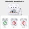 Cute Sleep Koala Case Compatible with AirPods 3rd, Cartoon Airpods