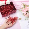 SOFPLATE 100G Gift Basket Filling Paper Red Metallic Shredded Paper