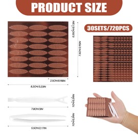 720 PCS Eyelid Lifter Strips, Natural Invisible Double Eyelid Tape, Waterproof Lace Eye Lift Strips, Ideal for Women Want to Enhance Their Eye - Makeup, Daily Wear, Parties, Weddings, Photoshoots