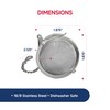 HIC Kitchen Mesh Ball Tea Infuser, 18/8 Stainless Steel Mesh,