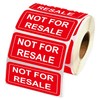 Not for Resale Stickers 1 x 2 Inch Not for