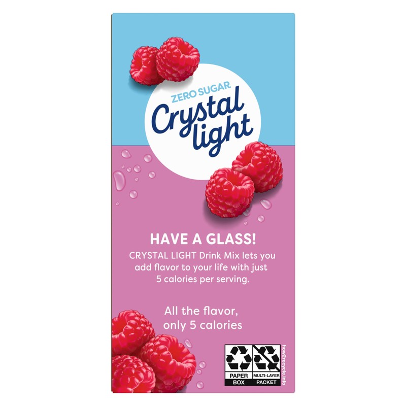 Crystal Light On The Go Raspberry Ice Drink Mix, 0.6
