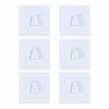 Sotfamily Trapezoidal Adhesive Pads Corner Shower Caddy, 6PCS