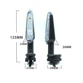 Viclaakesi Retrofit 12V LED Turn Signal Light compatible with YAMAHA MT07 Tracer 700 XJ6 FZ6 MT09 900 MT10 YZF R1 R3 R6 R6S FZ6 FZ1 FZ Fazer FZ6R FZ07 FZ8 FZ09 TMAX MT-09
