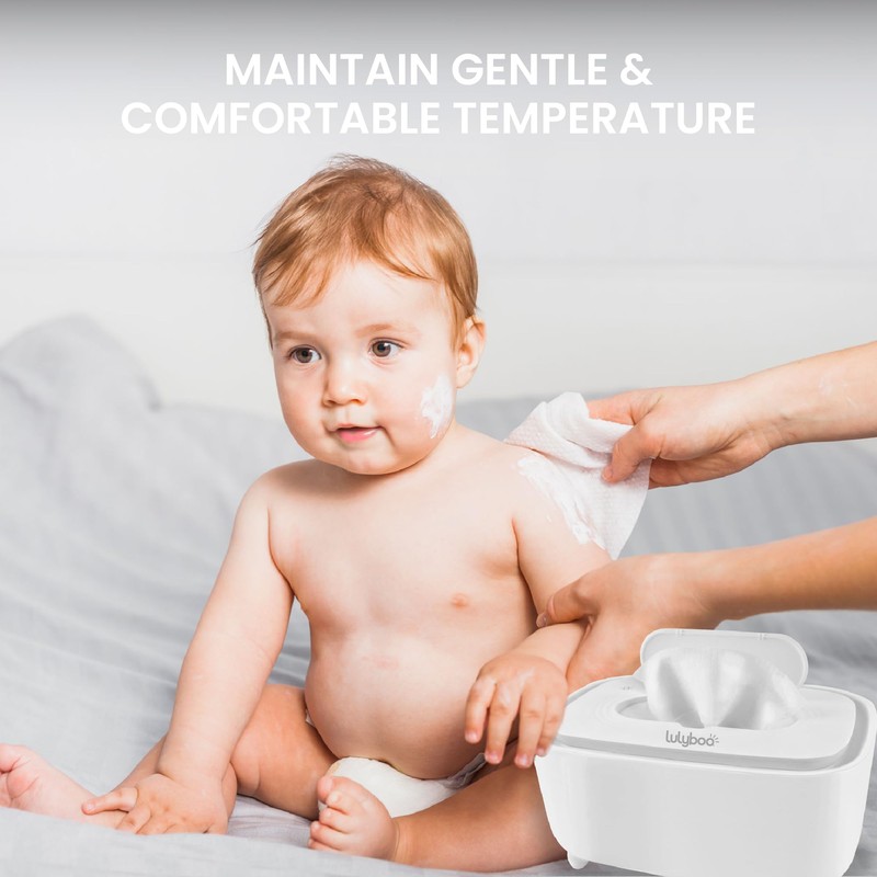 Lulyboo Warm Wipe Dispenser - Baby Wipe Warmer with Adjustable