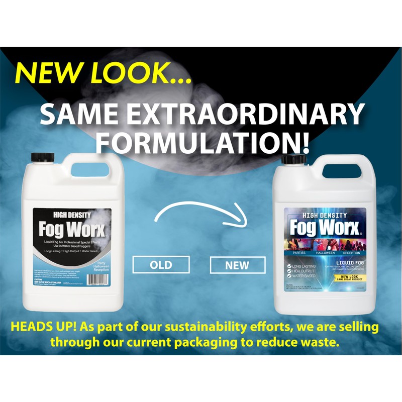 FogWorx Extreme High Density Fog Juice Gallon - Long Lasting,