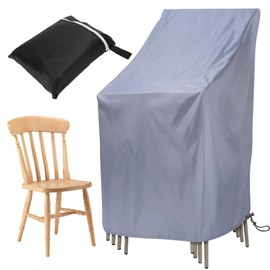 Protective Cover for Stacking Chairs - Garden Chair Cover, Protective Cover for Garden Chairs, Protective Cover for Garden Chairs, Balcony Chairs (85 x 65 x 114 cm)