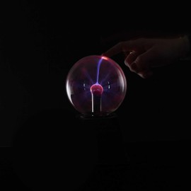 MISTER GADGET, MG3428, Plasma Ball, Fun and Decorative Gadget in ABS Plastic, Dimensions: 21.3 x 12.7 x 12.7 cm, Ideal for Energising Your Interior and Office, Black