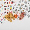 DZHILHMX Nail Stickers - 3D Self Adhesive, Graffiti, Funny, Abstract,