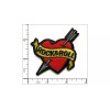 Patchwork Paradise Heart With Arrow - Rock And Roll Embroidered