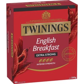 Twinings English Breakfast Extra Strong Tea Bags 80 Pack