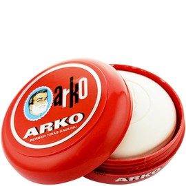 Arko Shaving Soap in Bowl, Red, 90 gram