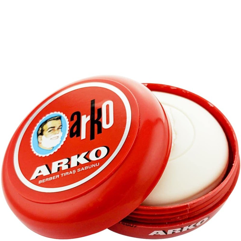 Arko Shaving Soap in Bowl, Red, 90 gram