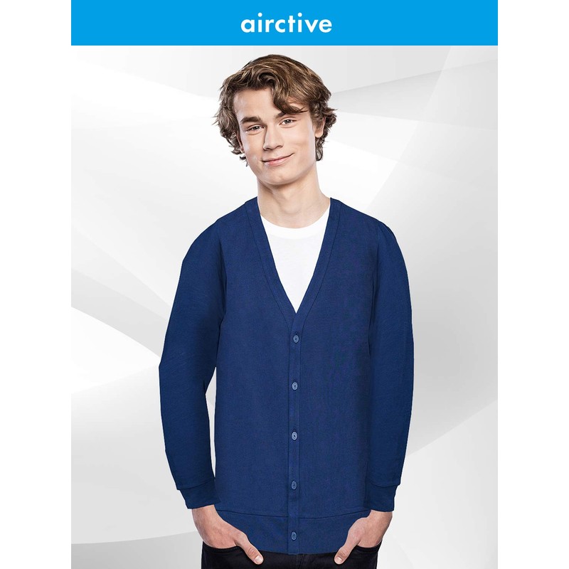Fun. AIRCTIVE Men's Cardigan, Summer, Sweat Absorbent, Quick Drying, Cool