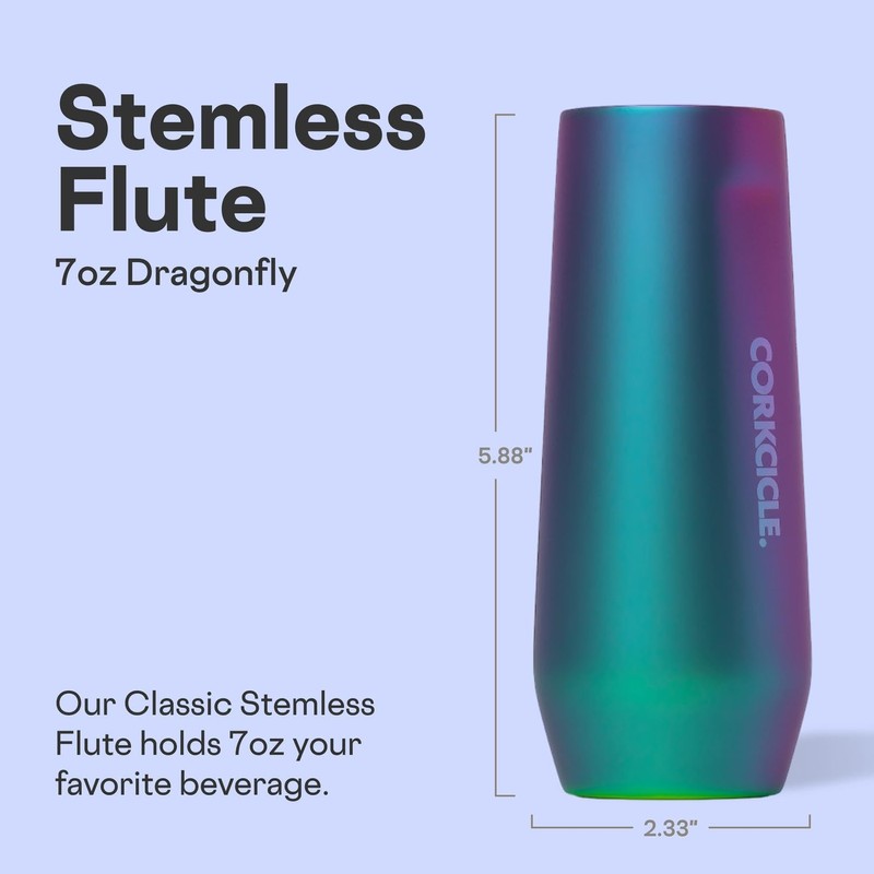 Corkcicle Stemless Flute - Chill Drinks for 9 Hours -