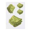4 x 'Green Tortillas' Temporary Tattoos - Water Resistant, Skin-Safe,