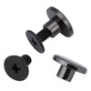Wytino Brass Rivet, 20sets Rivet Buttons Press Studs Brass Flat