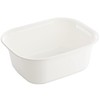 Squirrel Washtub, Square, White, W11.4 x D14.2 x H5.5 inches