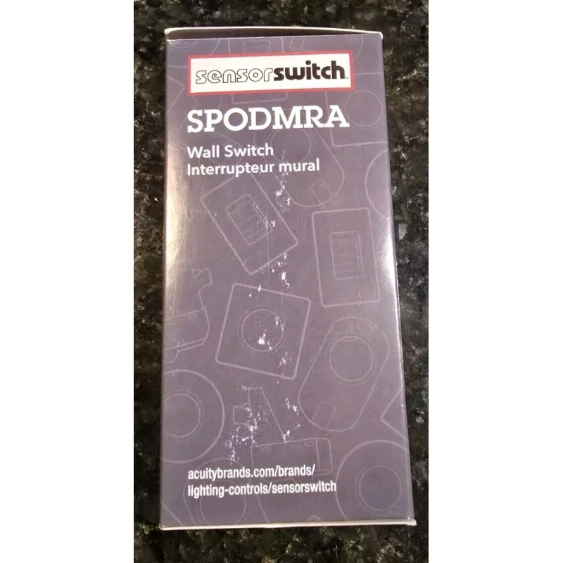 ACUITY CONTROLS SENSOR SWITCH SPODMRA D Gray Occupancy Controlled Dimming