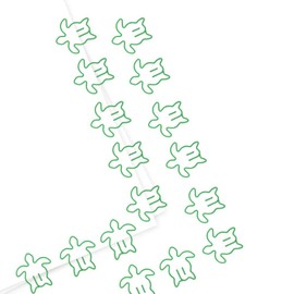 100Pcs Cute Paper Clips, Animal Shaped Paperclips Exquisite Bright Electroplated Anti Slip Fancy Paperclips for Family Office School (Turtle)