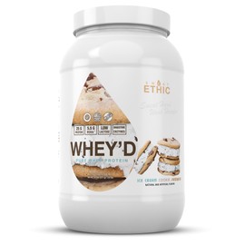 Sweat Ethic Whey'd Protein Powder, 25 G Whey Protein Blend with Concentrate (30 Ounce, Ice Cream Cookie Sandwich)