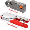 Taiss Crimping Pliers Coaxial Cable Set Stripping Tool with 20