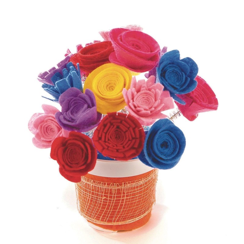 Felt Flower Spirals