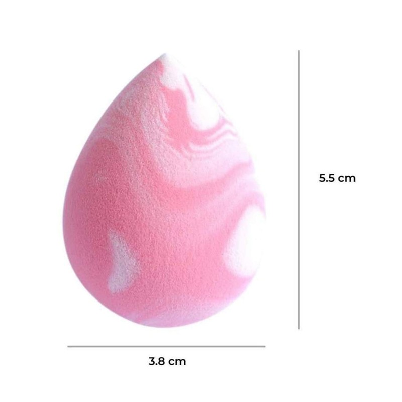 PRAUSH 1 Microfiber Sponge (Contour & Baking) + 1 Celestial