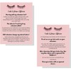 Lash Extension After Care Instruction Cards for Clients | Post